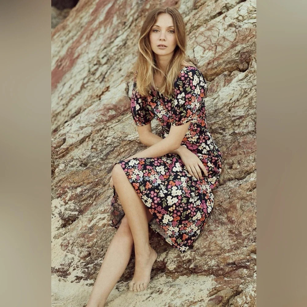 Princess Highway Natalie Midi Dress, Floral, Size 10 (AU)/6 (US), NWT